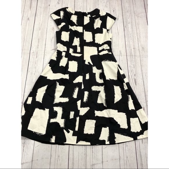 Kate Spade Jane Black & White Abstract Dress - Picture 9 of 9